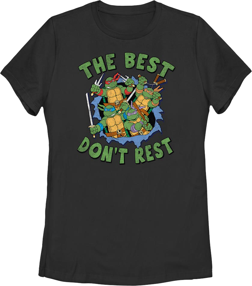 Womens The Best Don't Rest Teenage Mutant Ninja Turtles product image 1