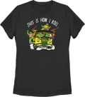 Womens This Is How I Roll Teenage Mutant Ninja Turtles Shirt product image 1