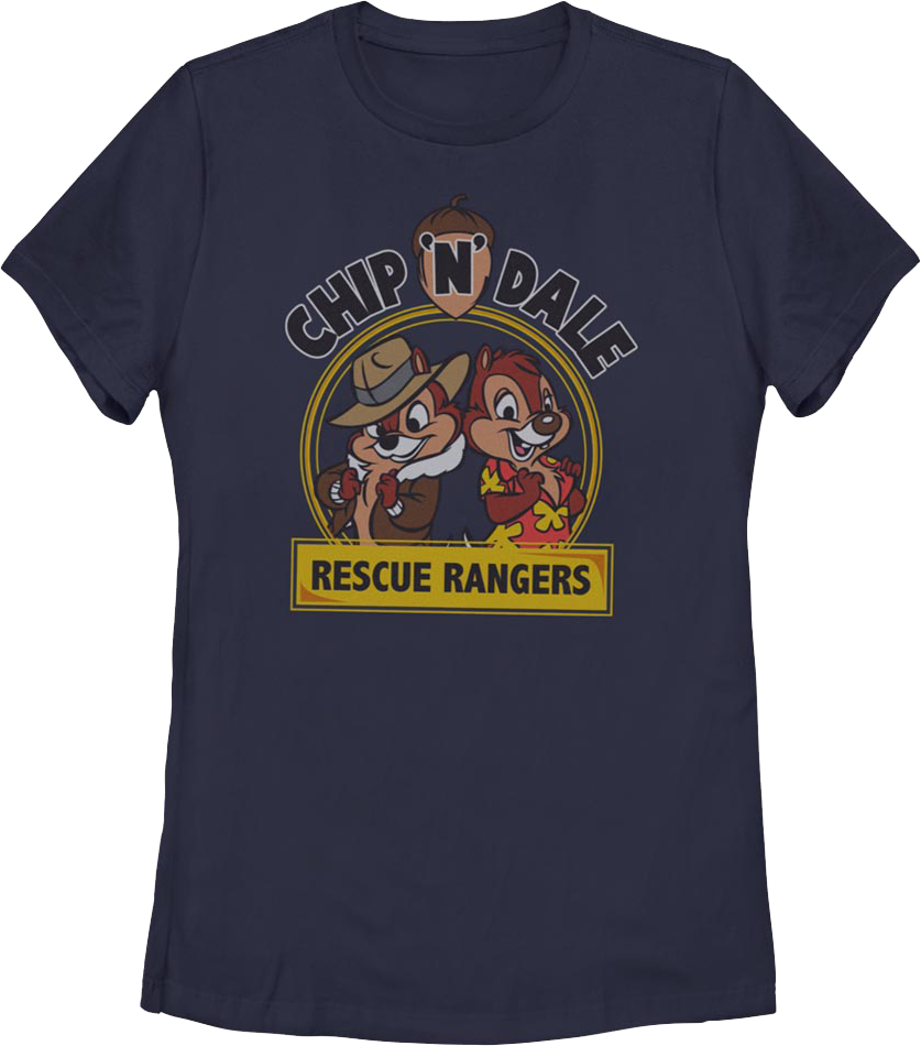 Womens Vintage Logo Chip 'n Dale Rescue Rangers Shirt product image 1