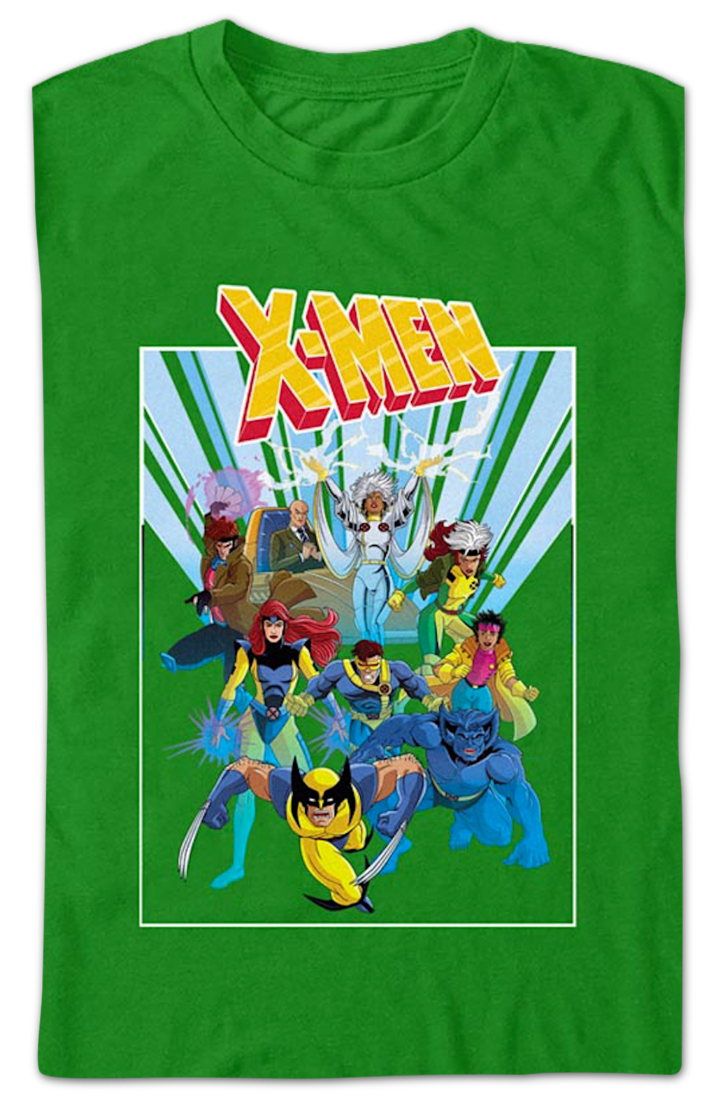 X-Men 90's Cartoon Cast Marvel Comics T-Shirt product image 2