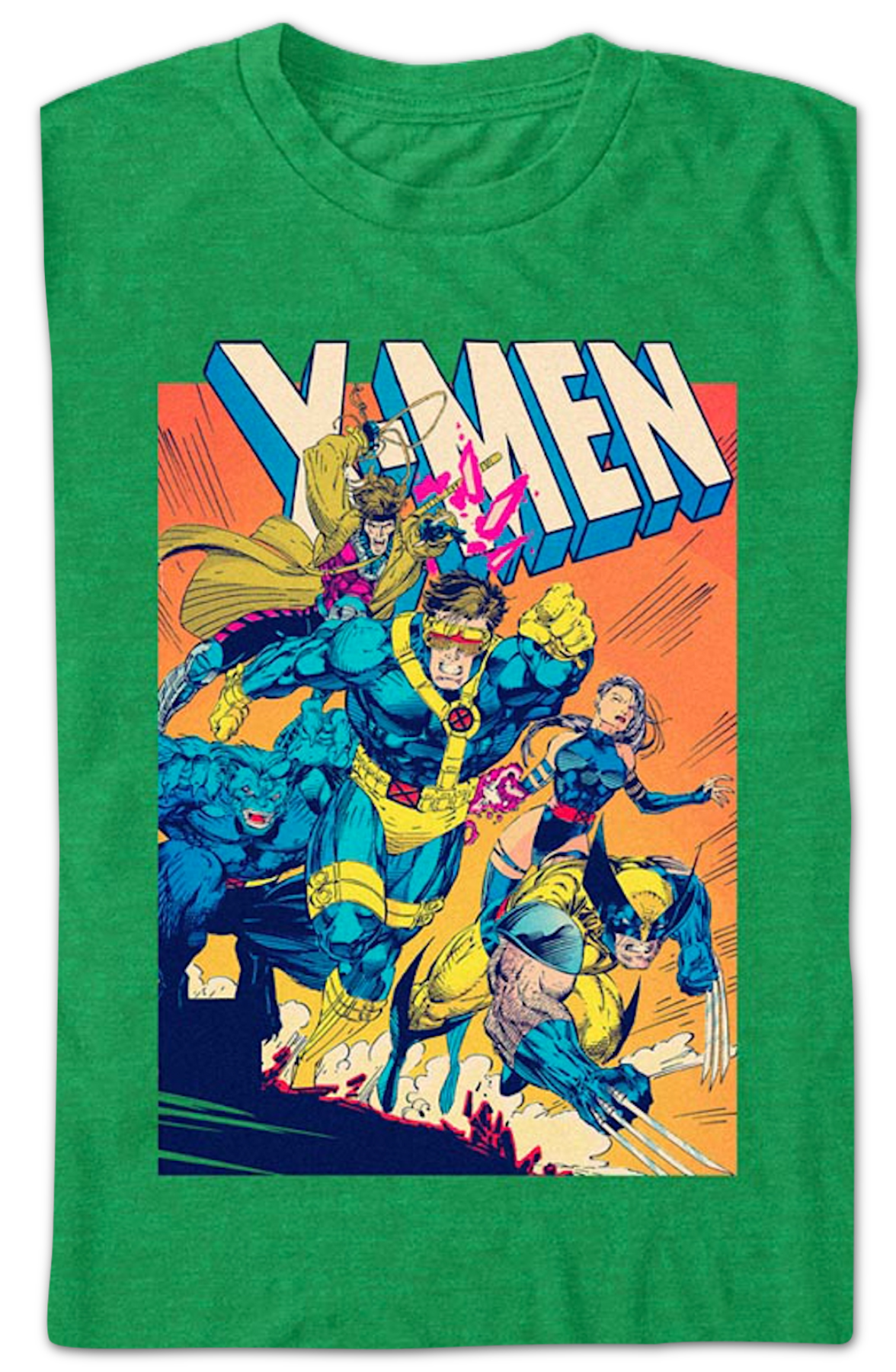 X-Men Cover Shot Marvel Comics T-Shirt product image 2
