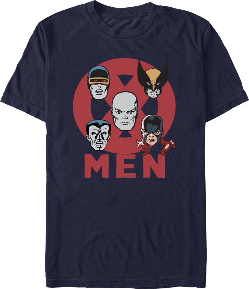 X-Men Hero Heads Marvel Comics T-Shirt product image 1