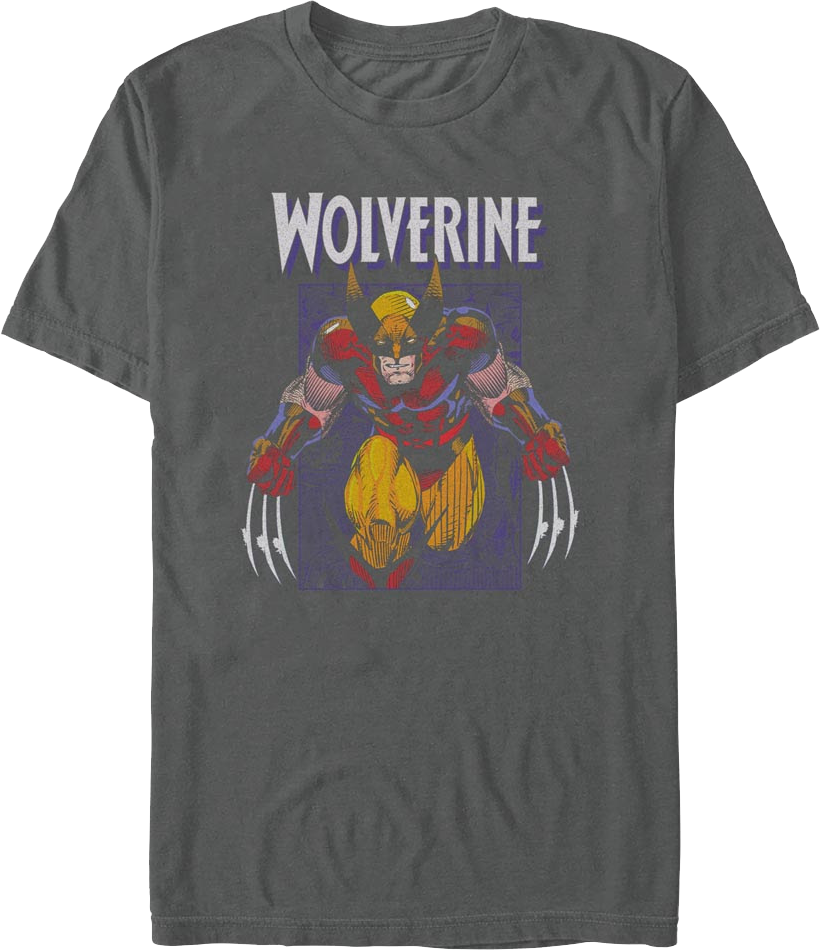 X-Men Wolverine Hero Stance Marvel Comics T-Shirt product image 1