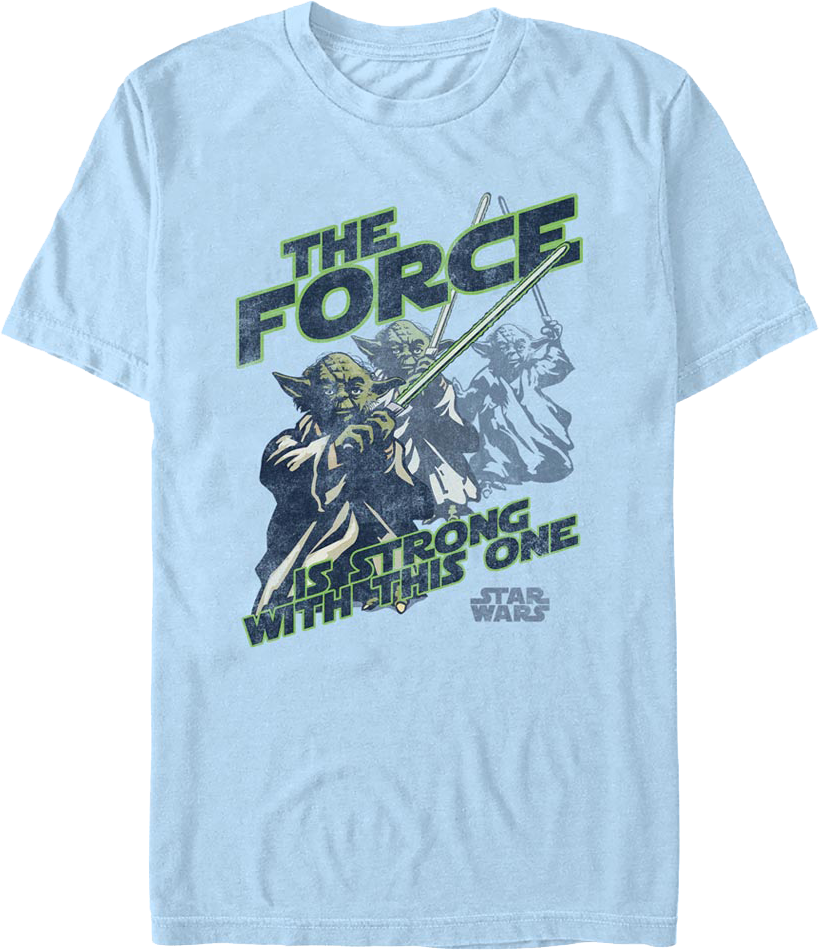 Yoda The Force Is Strong With This One Star Wars T-Shirt product image 1