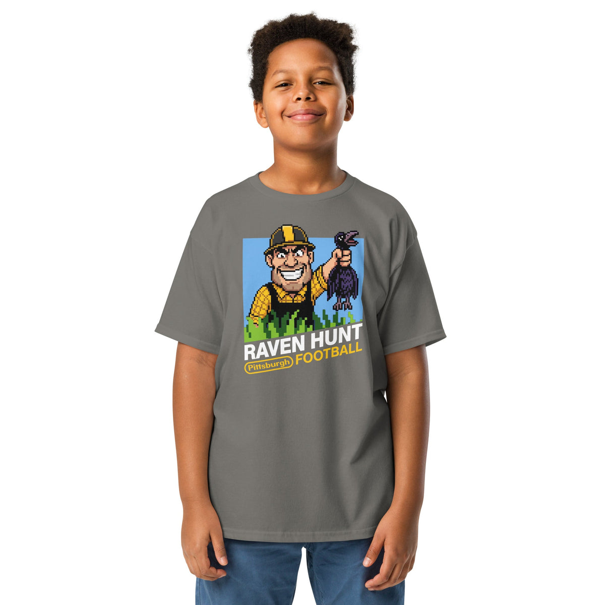 Raven Hunt Retro Game Art | Kids Tee product image 2